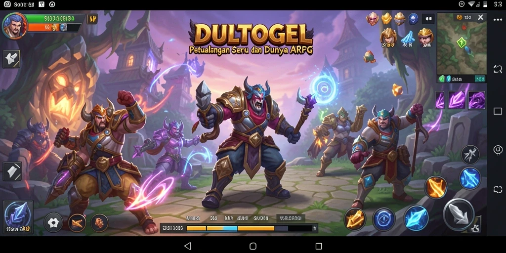 Tampilan gameplay mendebarkan DULTOGEL dalam pertempuran ARPG.