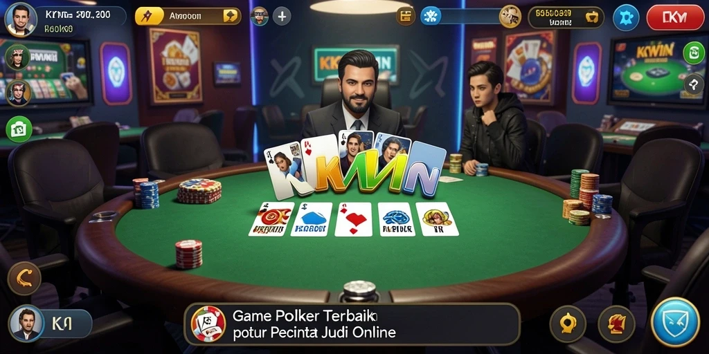 Tampilan gameplay seru dalam permainan Poker yang menantang.