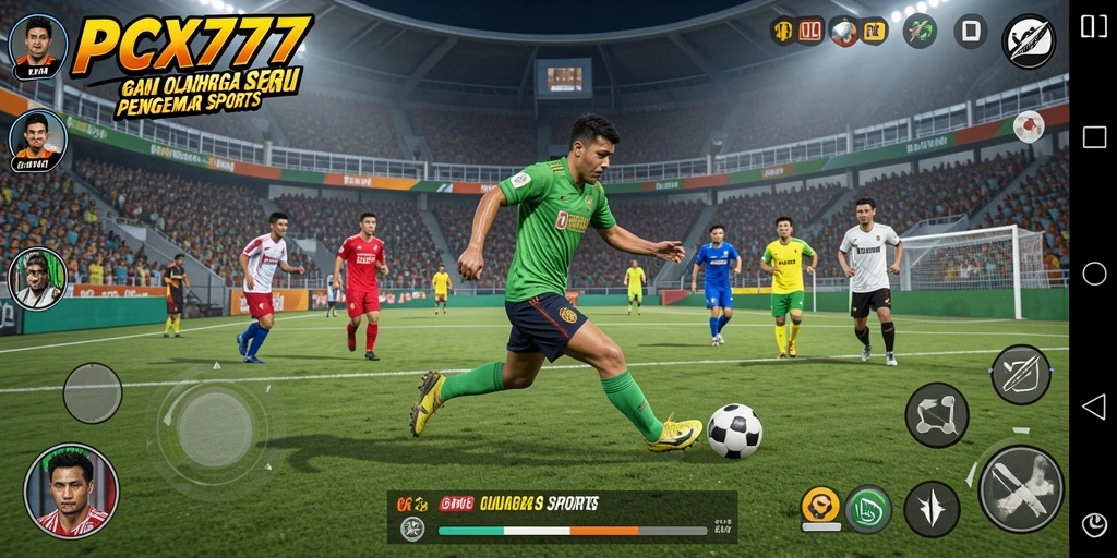Tampilan gameplay seru di PCX777 dengan berbagai cabang olahraga.