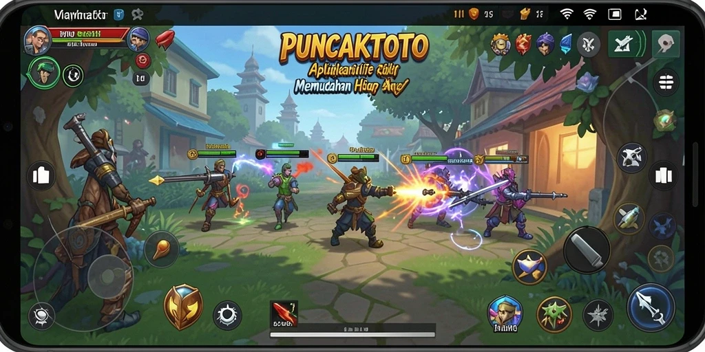 Tampilan tampilan antarmuka aplikasi PUNCAKTOTO yang intuitif.