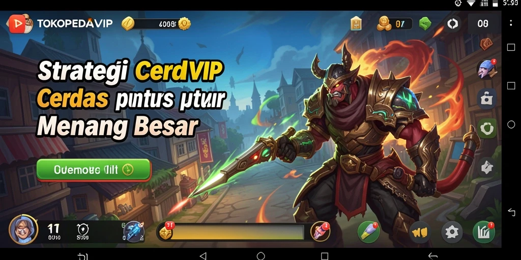 Tampilan dinamis gameplay TOKOPEDIAVIP yang penuh strategi.