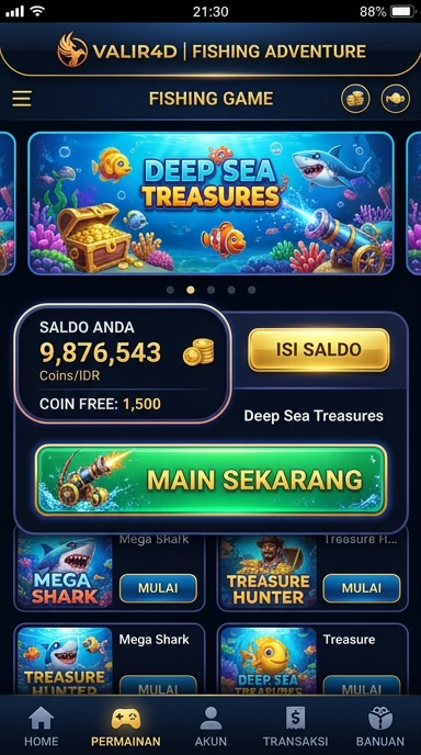 Tampilan utama aplikasi valir4d yang sederhana dan efisien.